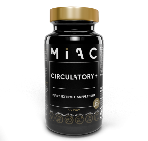 CIRCULATORY+<a style="font-size:16px;">PLANT EXTRACT SUPPLEMENT <br>  60 Cápsulas  </a>