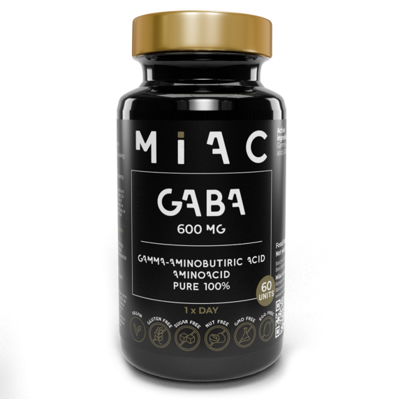 GABA <a style="font-size:16px;"> GAMMA AMINOBUTIRIC ACID<br> 60 Cápsulas  </a>