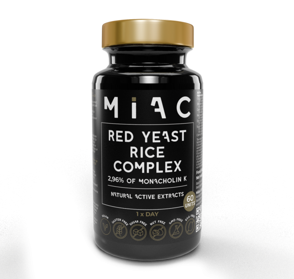 LEVADURA DE ARROZ ROJO COMPLEX  <a style="font-size:16px;"> 2,96% Monacholin K </a><br>60 Cápsulas</a>