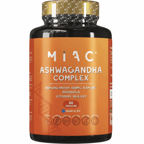 ASHWAGANDHA KSM-66 COMPLEX <a style="font-size:16px;"> 600mg <br>  60 Cápsulas  </a>