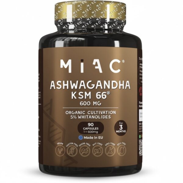 ASHWAGANDHA KSM-66<a style="font-size:16px;"> 600mg <br>  90 Cápsulas  </a>